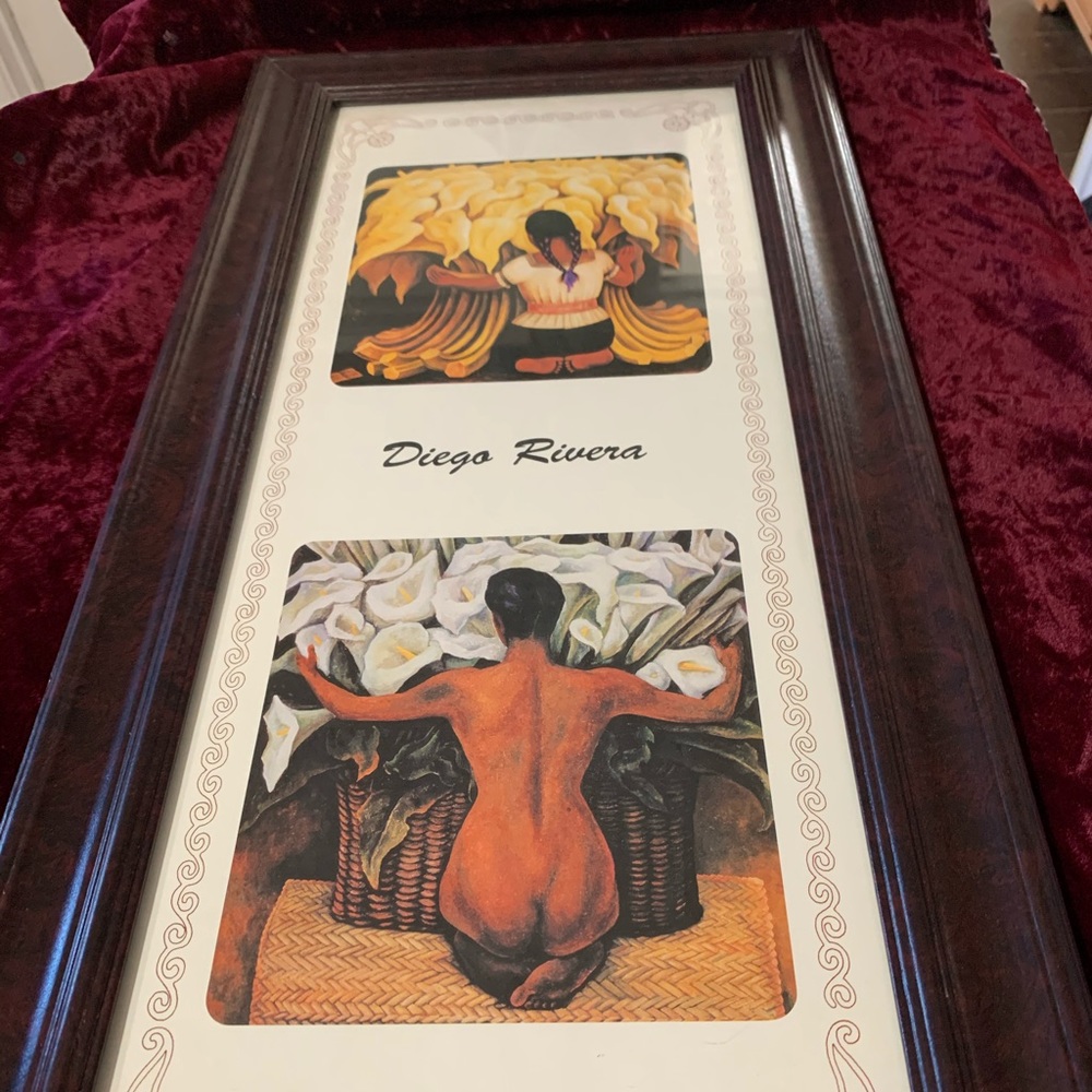 Diego Rivera framed artwork
